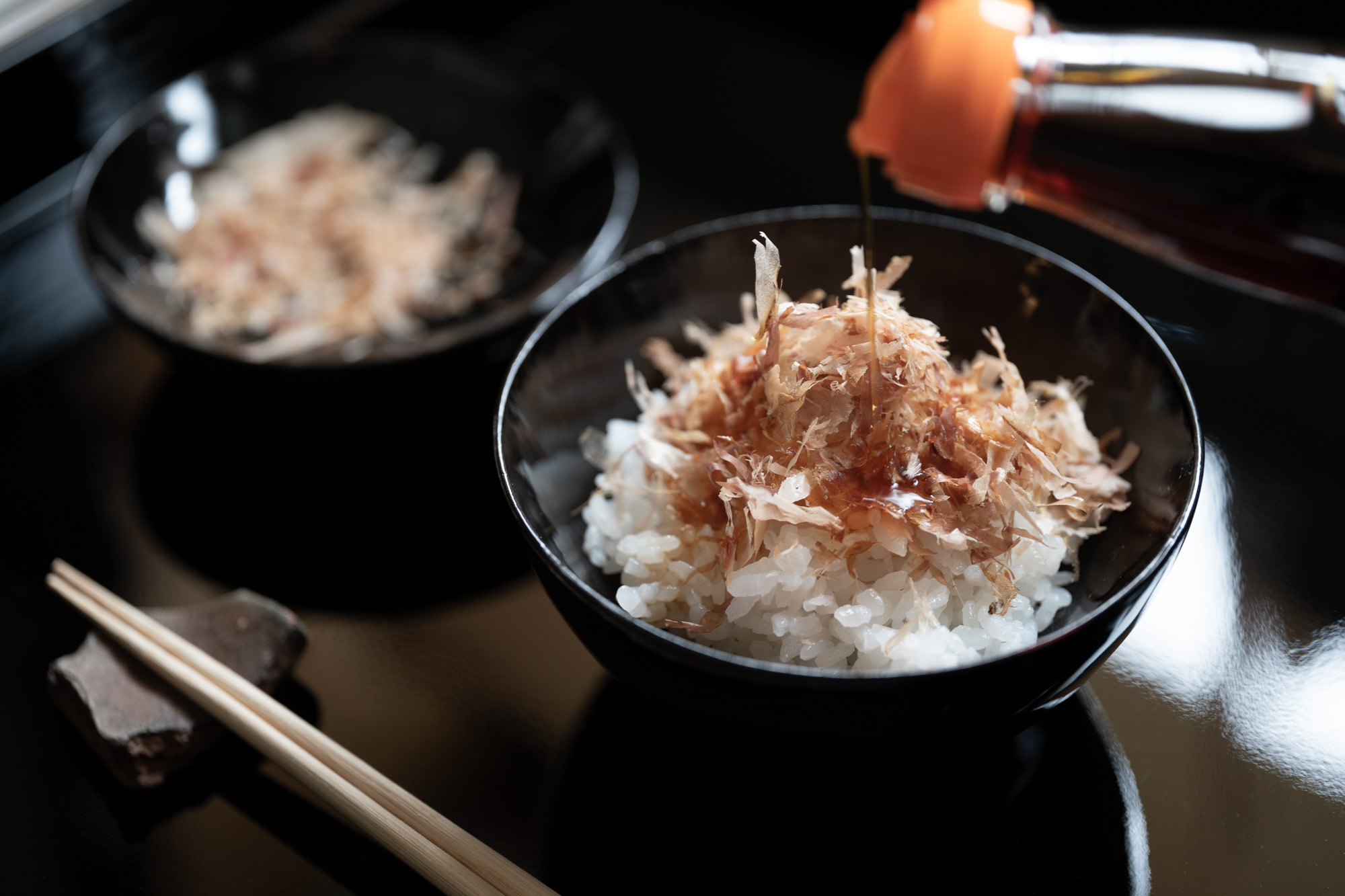 紫大尽で作る出汁茶漬け